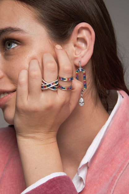 טבעת איקס COLOUR GLAM