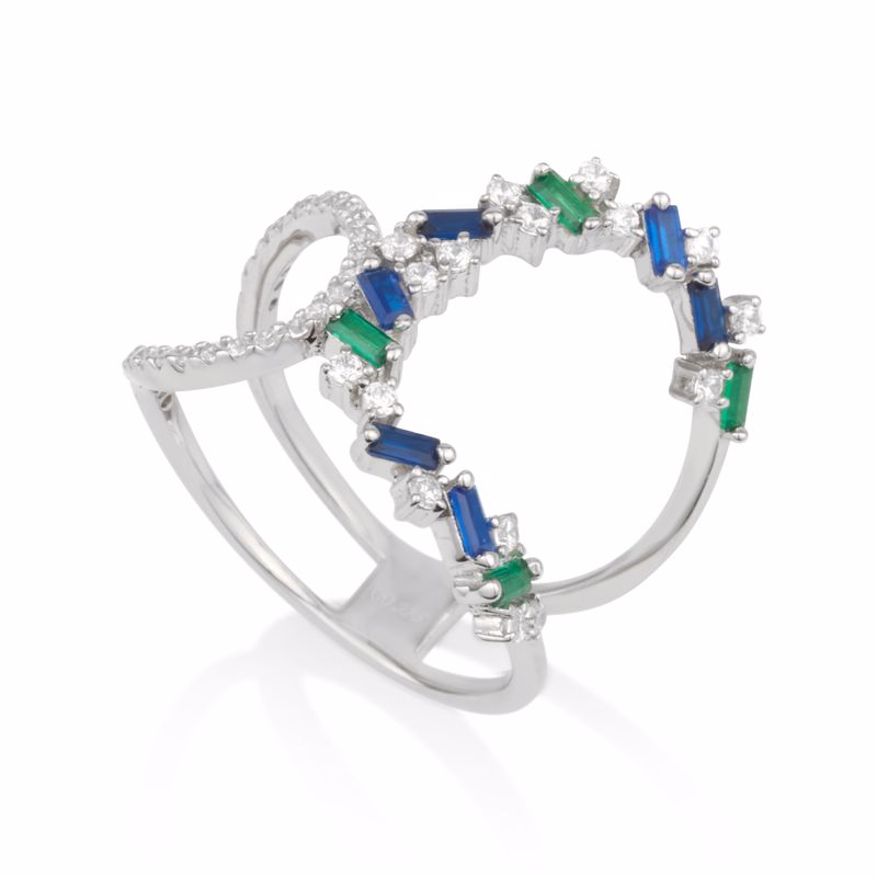 טבעת קשת כחול ירוק